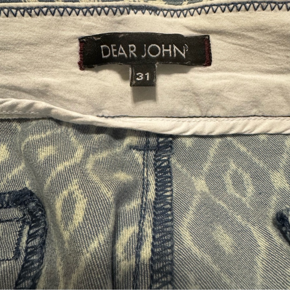 Dear John Stone Blue Finnegan Cuffed Shorts Stretch
Diamond Aztec - Size 31 - Picture 3 of 4